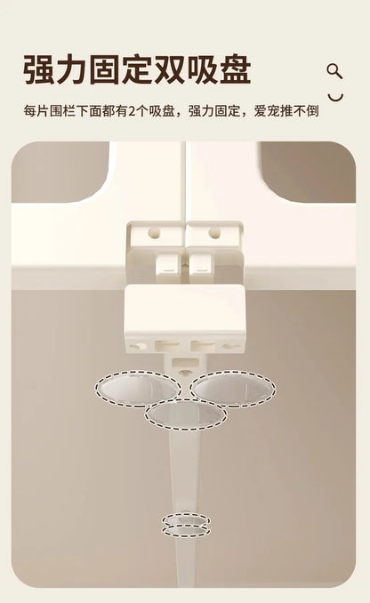 Minimalist Style Pet Supplies Pet Store Doghouse Acrylic Fence Small Pet Dog Interior Decoration Transparent Isolation Pet Bed