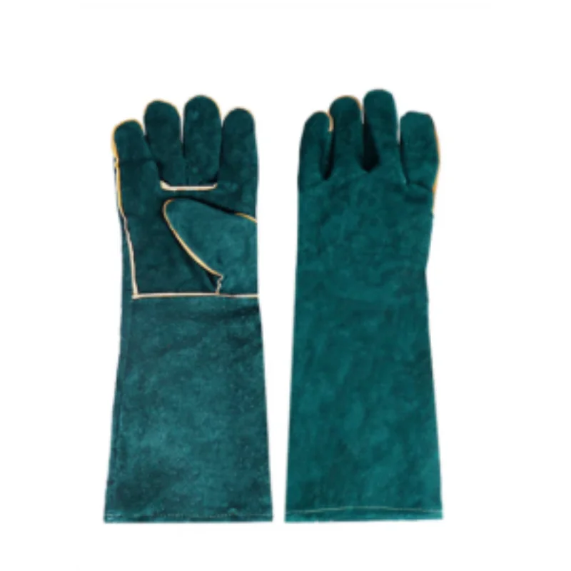 Bite Proof Animal Grooming Gloves Double Leather Reinforced Padding Dog Cat Grabbing Snake Anti Bite Scratch Handling Gloves