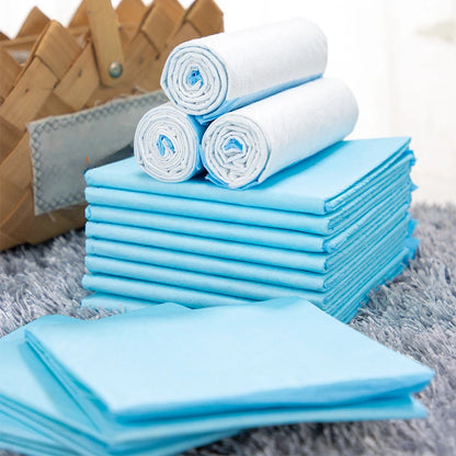 the PET PADS - 100/50/40/20PCS Pet Diaper Super Absorbent Disposable Dog Training Pee Pads, Quick Dry Clean Cushion, Cats/Dogs Supplies