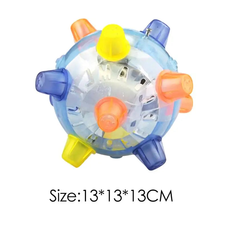 Luminous Jumping Balls Toys Flash Novelty Funny Music Dancing Balls Flashing Bouncing Ball for Dogs Chewing Pet Toys Cat Dog