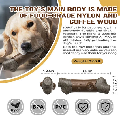 Big Dog Chew Toys Fun Squeaky Safe Materials Super Durable Tree Branch Designed Tougher than Bones Indoor Outdoor Pet Supplies