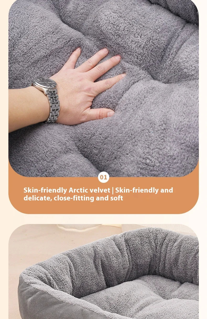 House Winter Warm Thickened Oval House All-Season Pet House Winter Small Dog House