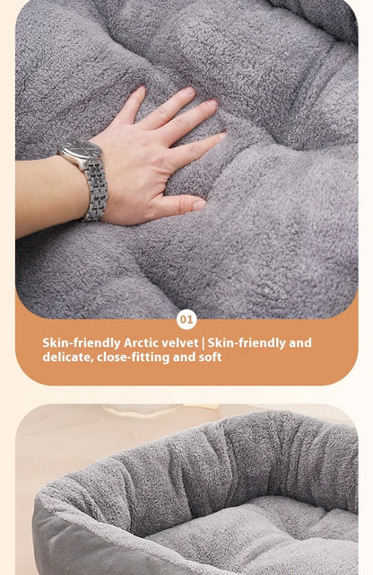 House Winter Warm Thickened Oval House All-Season Pet House Winter Small Dog House