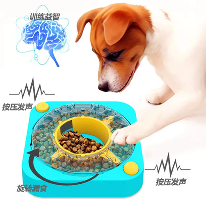 3in1 Interactive Dog Puzzle Toys - Fun Slow Feeder Brain Education Treat Puzzles with IQ Squeak Design - Educational Dog Toys