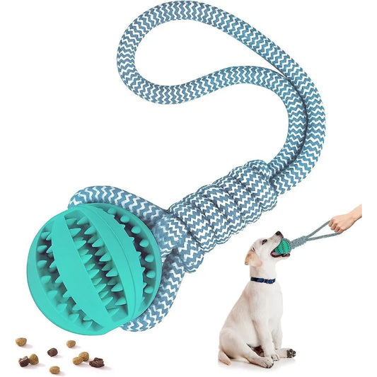 MolarMate Rope Ball™ | Bite-Resistant Rope &amp; Ball Dog Toy | Dog Paw Clothing