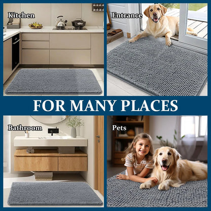 Dog Doormats for Muddy Paws Absorbent Non-slip Washable Mat Anti-slip Quick-drying Microfiber Mud Mat Pet Accessories