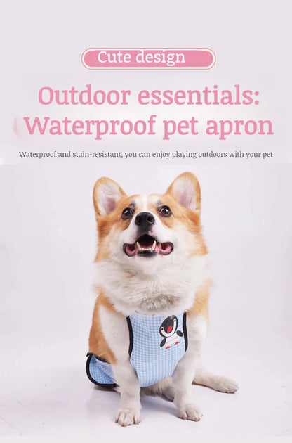 Dog Belly Cover Breathable Dog Cloth Anti-Dirty Waterproof Belly Bands Washable Pet Cloth Indoor Outdoor Dog Apron Pets Costumes