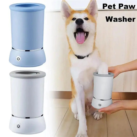 the PET PAW WASHER - Pet Feet Washer, Electrical Pet Paw Cleaner, Automatic Pet Foot Cleaning Cup, Portable Quick Low Noise Dog/Cat Paw Cleaner
