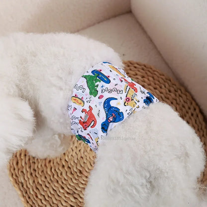 Washable Male Dog Physiological Pants Reusable Sanitary Underwear Belly Wrap Band Cotton Diaper For Large Small Medium Dog