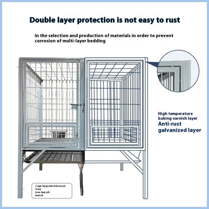 Bold Outdoor Pet Kennel for Medium Large Extra Large Dogs Including German Shepherds with Animal Pattern Tray