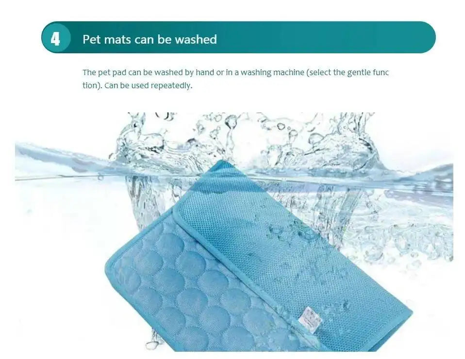Dog Cooling Mat Summer Cold Bed Extra Large For Small Big Dogs Pet Accessories Cat Durable Sofa Ice Pad Blanket