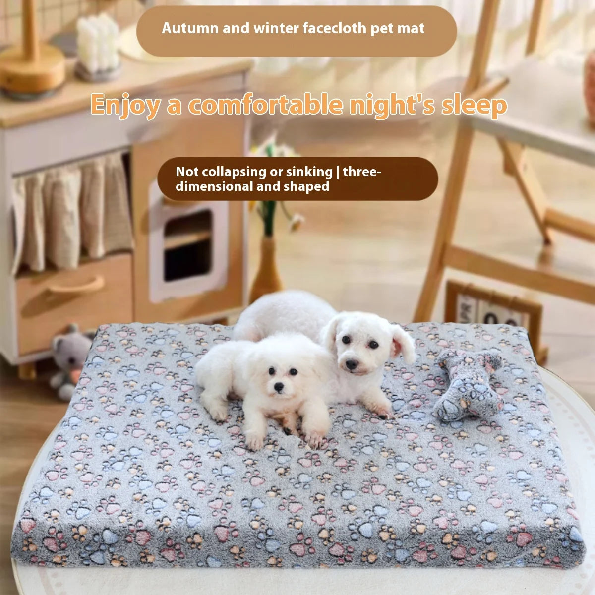 Removable And Washable Winter Warm And Fashionable Pet Kennel, New Special Sleeping Pad For Dogs And Cats, With Pet Pillow