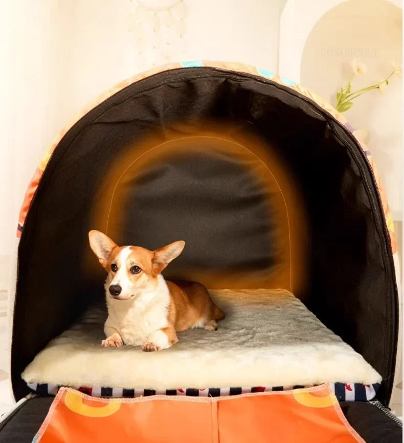For Household Winter Dog Houses for Pet Shops Large Space Warmth Thicken Pet Cage Creative Comfortable Design House for Dogs