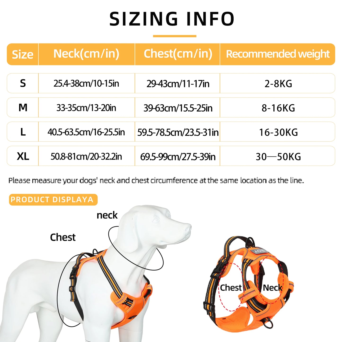 the REFLECTAGUARD PADDED HARNESS - Dog Harness, Pet Harness with Pull - 1 Leash Clip, Adjustable Padded Dog Vest, Reflective Non-Choking Pet Vest with Free Nameplate