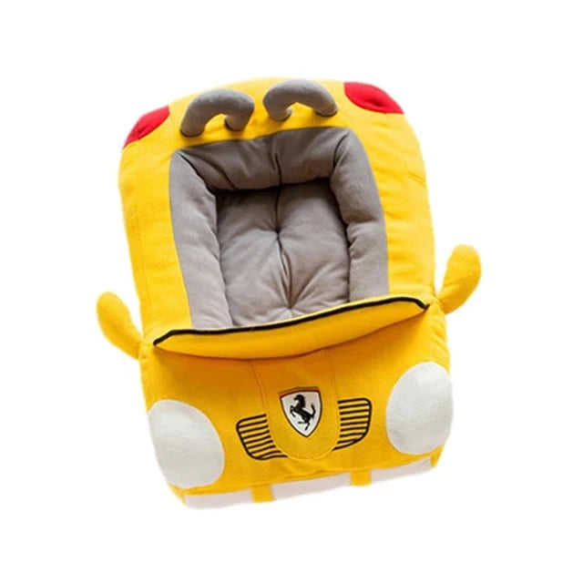70x50cm Car Shape Luxury Dog Cat Bed Warm Pet Teddy Warm Sofa Puppy Nest Cushion Kitten Winter Fashion Padded Kennel With Mat
