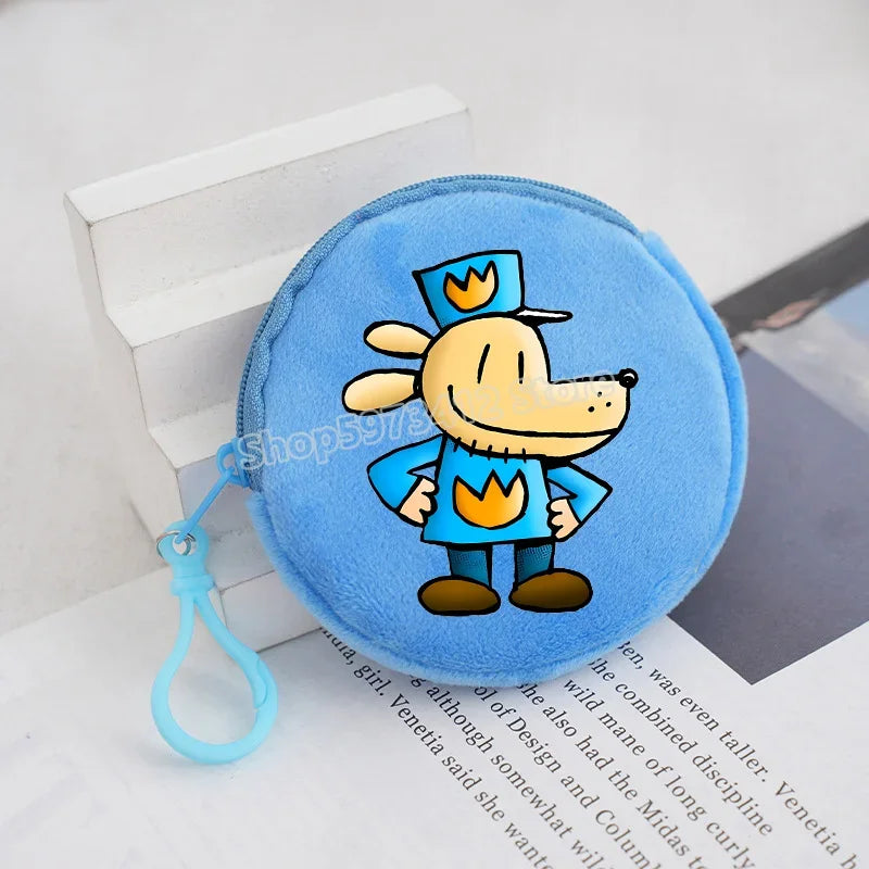 Dog Man Movie Coin Purse Girl Boy Cartoon Wallet Portable Cute Storage Bag Key Pocket Kawaii Handbag Hot Comic Kid Birthday Gift