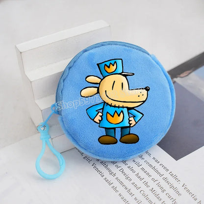 Dog Man Movie Coin Purse Girl Boy Cartoon Wallet Portable Cute Storage Bag Key Pocket Kawaii Handbag Hot Comic Kid Birthday Gift