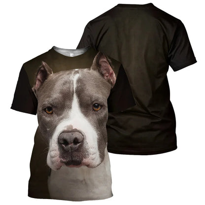 the PUG LIFE - Corgi/French Bulldog/Pug 3D Print T-Shirt, Men Fashion Casual Short-Sleeved Round Neck Tees, Bullhead Terrier Summer T-Shirts