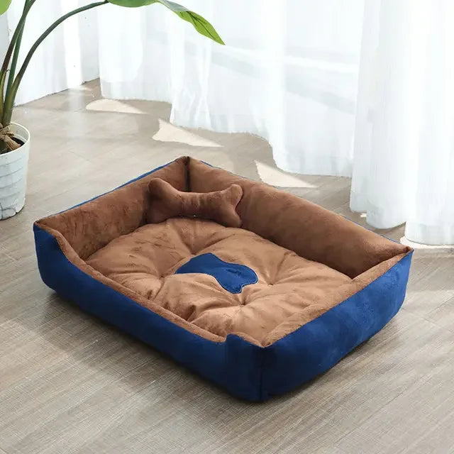 Super Soft Sofa Dog Beds Waterproof Bottom Kennel Fleece Warm Bed Mat For Large Dogs Rectangle Winter Pet Cat House Dog mattress