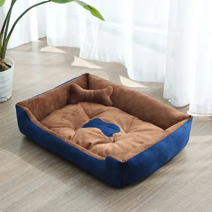 Super Soft Sofa Dog Beds Waterproof Bottom Kennel Fleece Warm Bed Mat For Large Dogs Rectangle Winter Pet Cat House Dog mattress