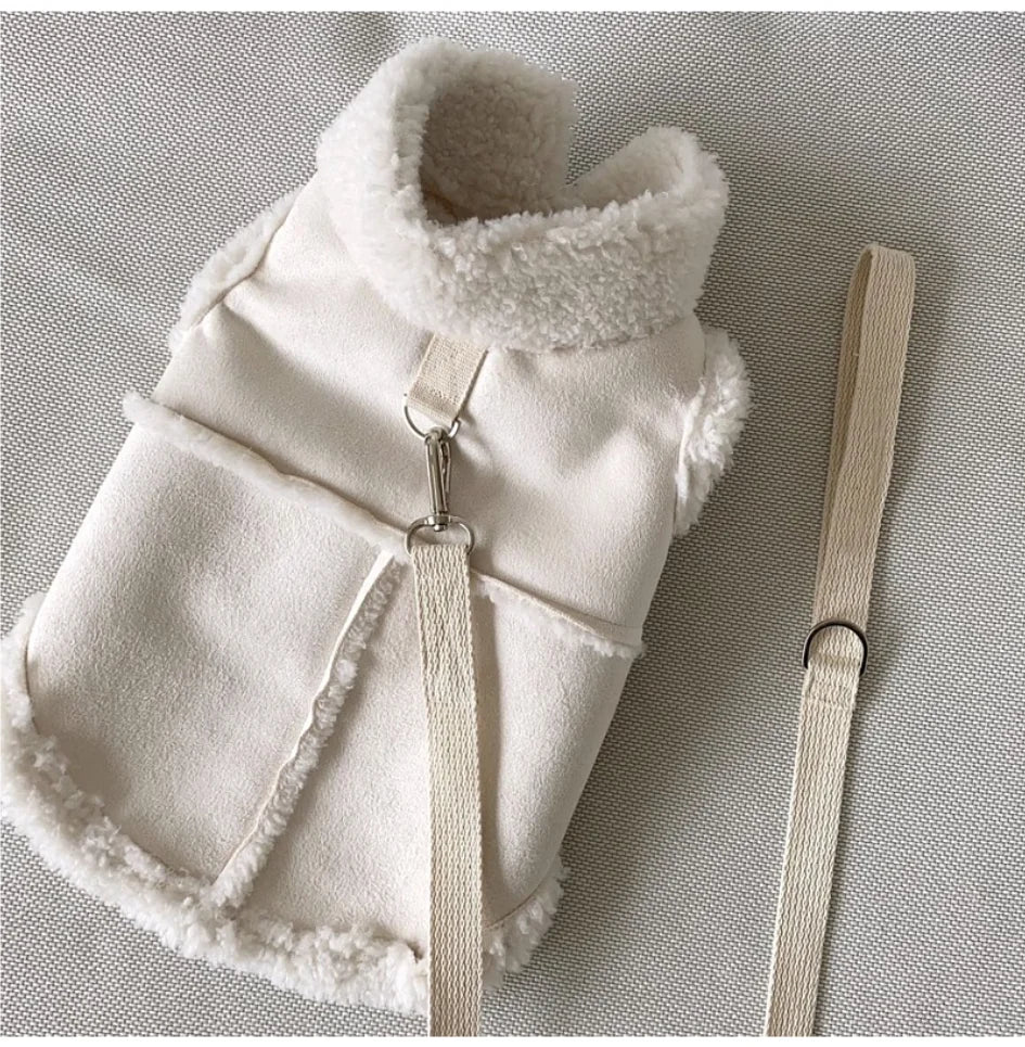 the BUCKSKIN - Dog Vests, Winter Plush Warm Pet Dog Clothes for Small/Medium Dogs Jackets, Puppy Clothing Yorkshire Terrier Ropa Para Perros