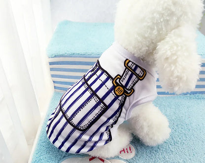 Pet Dog Clothes Cartoon Clothing Puppy Dogs Soft Vests Summer Shirt Casual T-Shirt for Small Pet Supplies