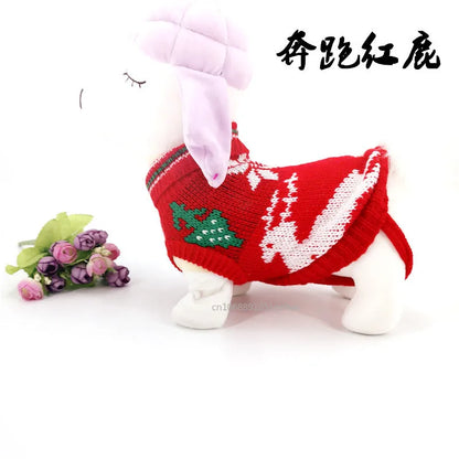 the PAWFROST COZY KNIT PET SWEATER - Small Cat/Dog Sweater/Pullover, Winter Dog Clothes for Small Dogs, Chihuahua/Yorkies Puppy Jacket, Pet Clothing Christmas