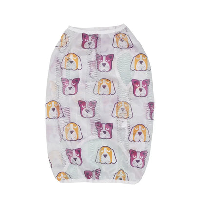 Summer Dog Clothes Tie-dye Quick Dry Dog Vest Breathable Mesh Shirts Sleeveless T Shirt for Medium Large to Extra Large Dogs