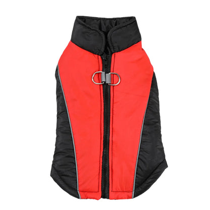 Reflective Dog Clothes For Winter Warm Puppy Vest Coat With D-ring Outdoor Waterproof Pet Jacket For Small Medium Dogs Yorkshire
