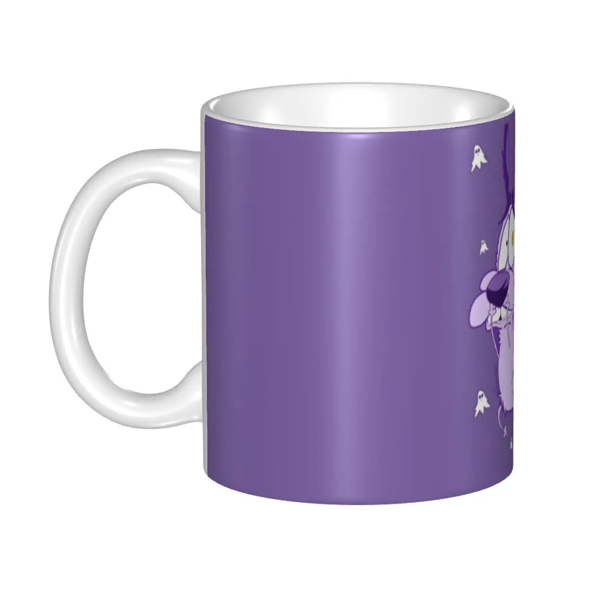 Personalized C-Courage The Cowardly Dog Coffee Mug DIY Ceramic Milk Tea Mug Cup