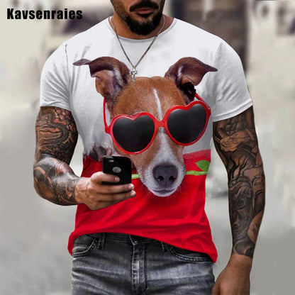 the PUPS - Funny Puppy 3D T-Shirts for Men