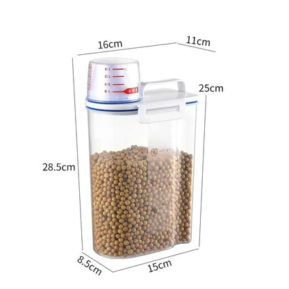 New Premium Pet Food Storage Container Large Capacity With Airtight Seal - Durable  Easy Clean & Stylish Design For Dogs & Cats