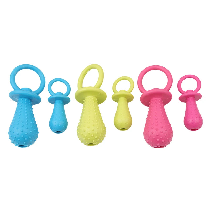1pc Rubber Nipple Toys For Dog Pet  Resistant Chewing Teething  Small Cat Puppy Cleaning Bite Pet Products