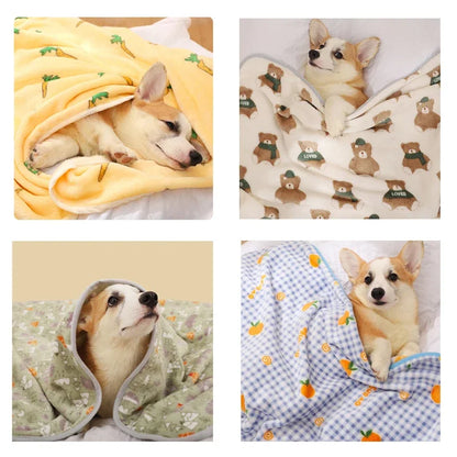 Winter Warm Pet Blanket Soft Fluffy Dog Blanket Comfortable Breathable Cat Sleeping Blanket Good Sleeping Sheet Pad Pet Supplies
