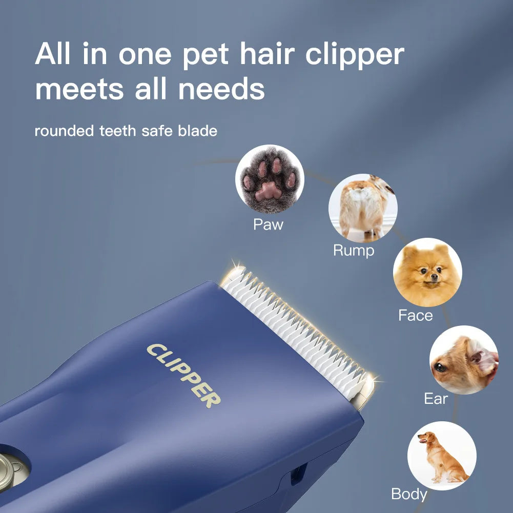 Small Dog Hair Clipper Electric Grooming Trimmer for Pets USB Rechargeable Cat Shaver Animals Haircut Machine waterproof