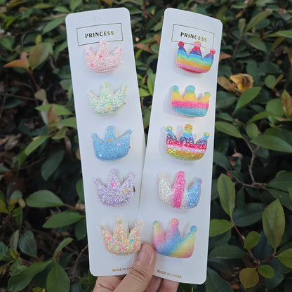 10 Pieces Dog Hair Clips Cute Candy Color Pet Hairpin 10 Different Styles Crown Barrettes For Small Dogs Puppy Hair Accessories