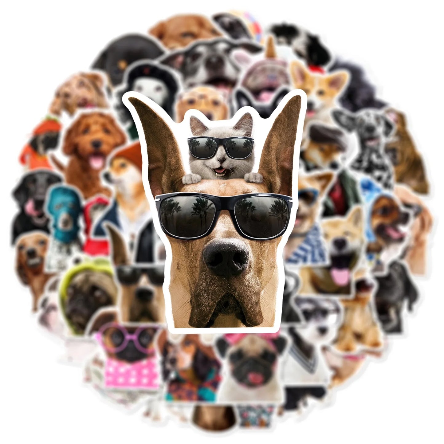 10/25/50pcs Funny Lovely Dog Meme Stickers Graffiti for DIY Decor Stationery Suitcase Water Bottle Phone Laptop Scrapbooking