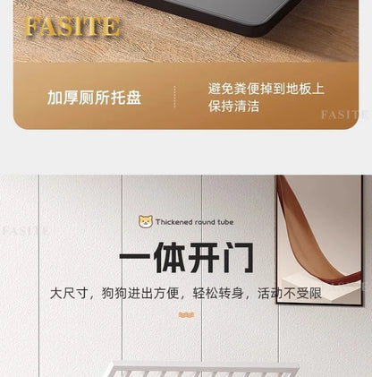 Dog cage Large medium small dog bold indoor separation with toilet Corgi Teddy Golden Retriever Pet Villa