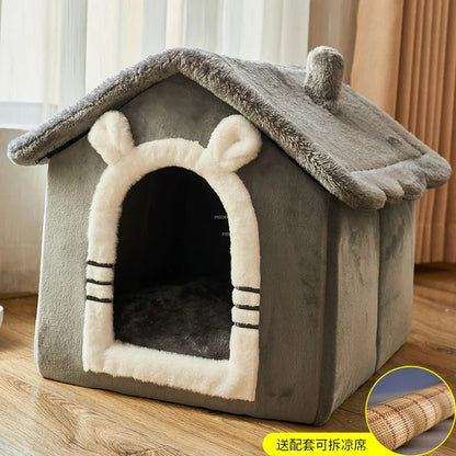Dog Kennels Four Seasons Universal Small Dog Houses Removable and Washable Warm Dog House Cat Kennel Pet Supplies House for Dogs