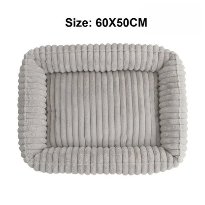 Pet Cat Dog Bed Square Plush Cat Mat Pet Cushion Winter Thickened Orthopedic Pet Mat Soft And Comfortable Cat Bed Pets Supplies