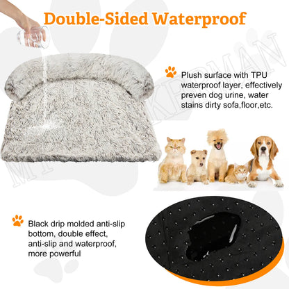 Washable blanket Sofa cover Large dog bed Sofa plush dog pet House sofa cushion plush warm kennel pet cat puppy cushion