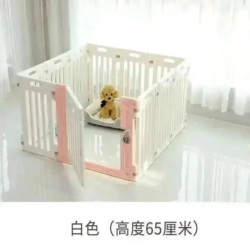 the DOGGY PLAYPEN - Fence Safety Modern Houses, Dog Plastic Home, Pet Cat/Dog Kennel, Small Dogs Indoor Isolation with Toilet Dog Cage, Pet Supplies