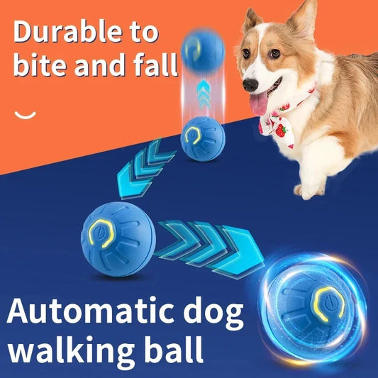 AutoBounce Smart Ball™ | Interactive Electronic Dog Toy for Active Play | Dog Paw Clothing