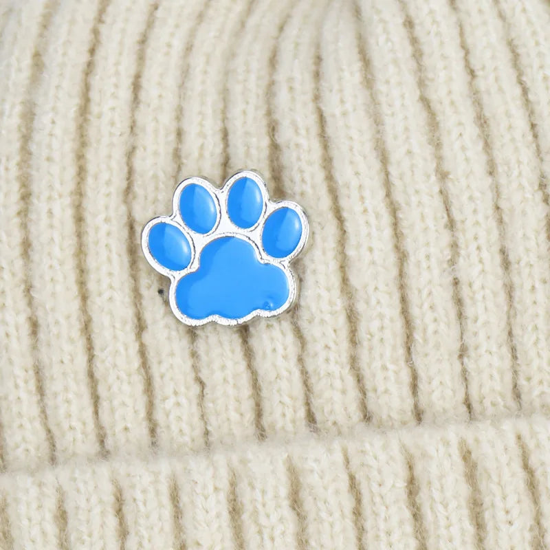animal muticolor cat dog paw Enamel Pin Brooch Cartoons Badge for Bags Jeans Hoodies Denim Lapel Pin Jewelry Kids Best Gift