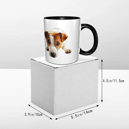 Dog Jack Russell Terrier -cute Gift Jack Russell Terrier For Mom Mug Funny Ceramic Coffee Cups Tea Mugs Milk Cup Drinkware Gifts