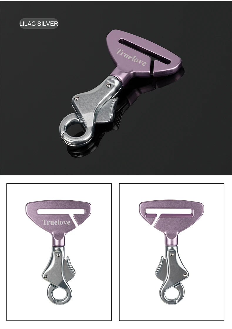 Truelove Pet All Car Seat Belt Safety Buckle with Collar or Harness High-quality Lightweight Aluminium Alloy Portable TLM1993