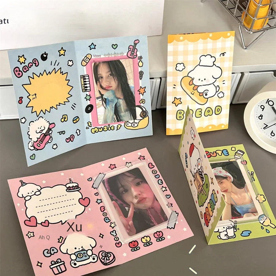 20 Pcs Cute Dog Folding Card Packaging Material Card Shipping Message Card Gift Packaging Greeting Card