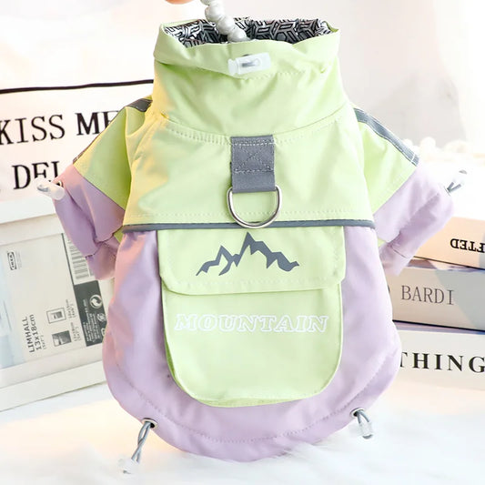 the ICESHIELD 3-PROOF OUTDOOR DOG JACKET - 2025 Thick Waterproof Dog Winter Coat, 3-Proof Warm Outdoor Jacket for Small Dogs, Cold-Resistant Pet Clothing