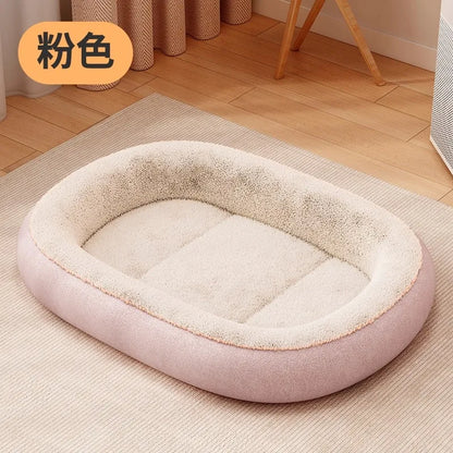 All-weather Small Dog Pet Doghouse for Winter Warmth Thick Cat Bed Dog Mat