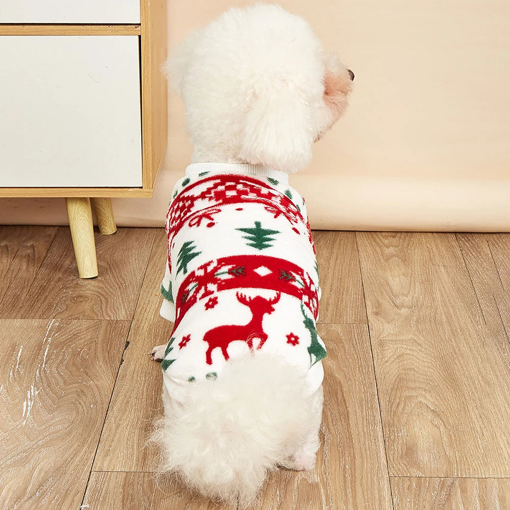 the COZY CHALET PET HOODIE - Winter Warm Puppy Dog Christmas Clothes, National Style Pet Sweater for Small Dogs, Chihuahua Pinscher Pullovers, Mascotas Hoodies